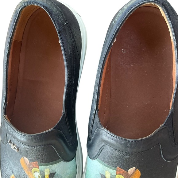 Givenchy x Disney Bambi Leather Slip On Sneakers Black Womens Designer Shoes - Picture 4 of 9